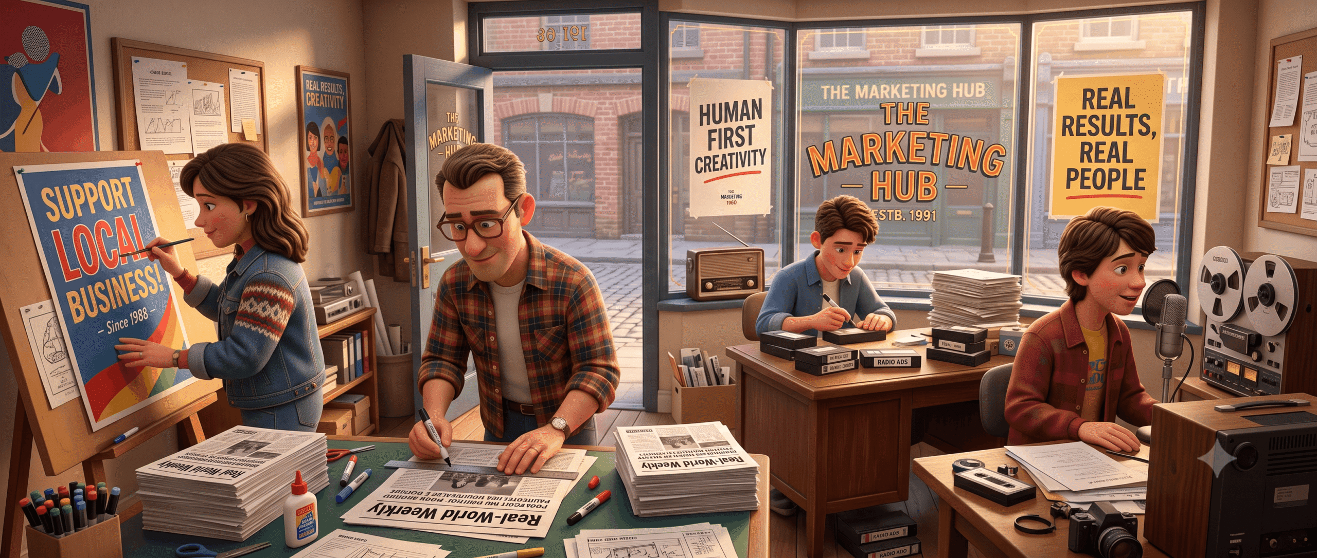 Human-first marketing team