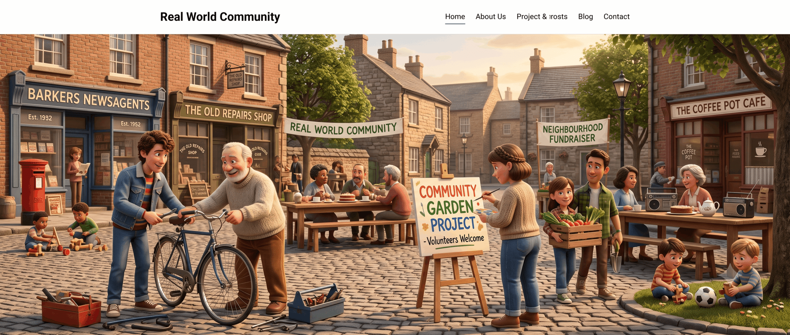 Real people connecting offline in a community setting