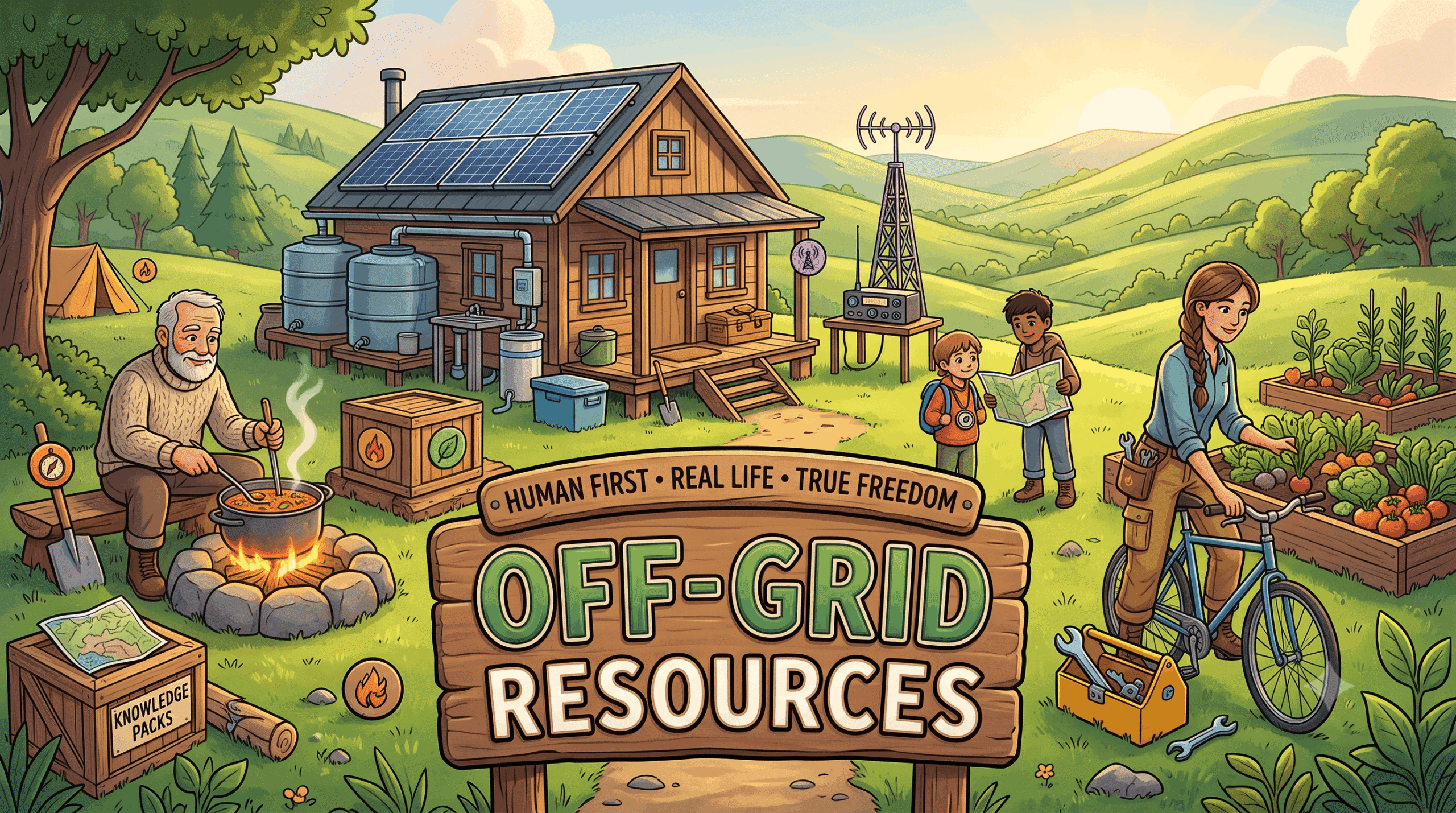 Off-grid living, nature and survival skills